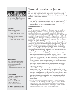 Terrorist Enemies and Just War