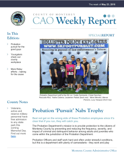 May 23 - County of Monterey