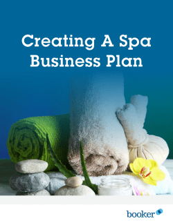Creating A Spa Business Plan