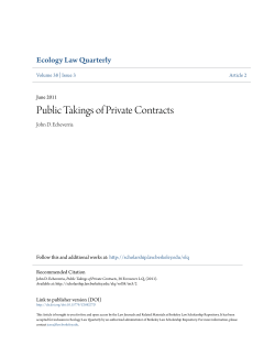 Public Takings of Private Contracts