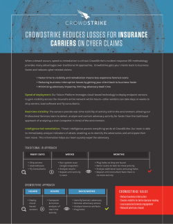 crowdstrike reduces losses for insurance carriers on cyber claims