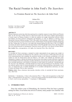 The Racial Frontier in John Ford`s The Searchers