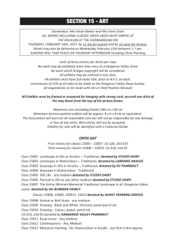 SECTION 15 - ART - Kangaroo Valley Show