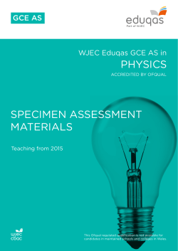 physics specimen assessment materials