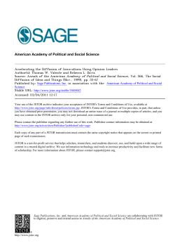 Accelerating the Diffusion of Innovations Using Opinion Leaders