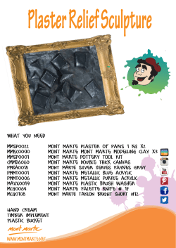 How To Make A Plaster Relief Sculpture PDF Lesson