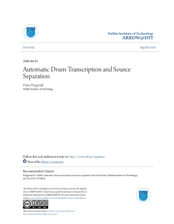 Automatic Drum Transcription and Source Separation