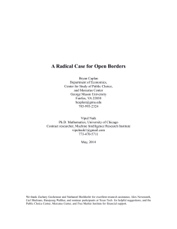 A Radical Case for Open Borders