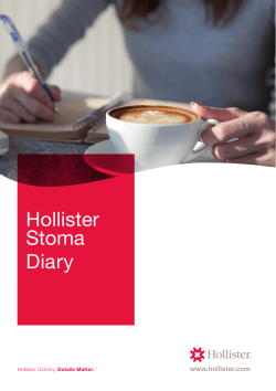 FA HL917 Hollister Stoma Diary A5 16pp