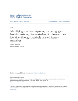 Identifying as author: exploring the pedagogical basis for assisting
