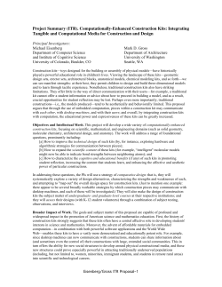 Project Summary (ITR). - UW Departments Web Server