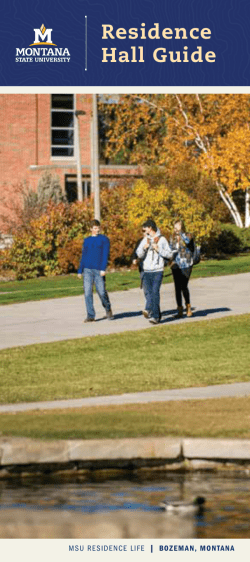 Residence Hall Guide - Montana State University