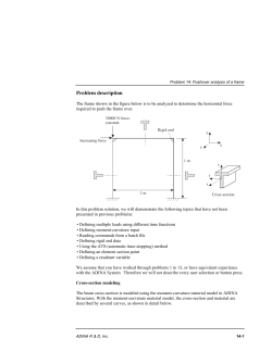 Problem 14: Pushover analysis of a frame