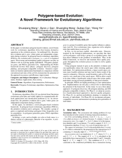 Polygene-based Evolution: A Novel Framework for Evolutionary