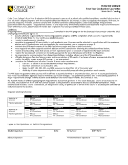 Exercise Science - Cedar Crest College
