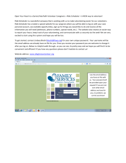 Open Your Heart to a Senior/Interfaith Volunteer Caregivers + Ride