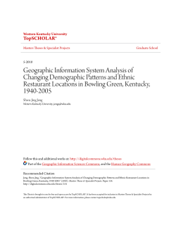 Geographic Information System Analysis of - TopSCHOLAR