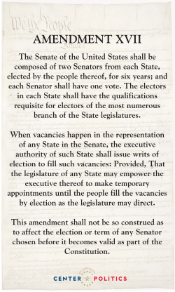 The Senate of the United States shall be composed of two Senators