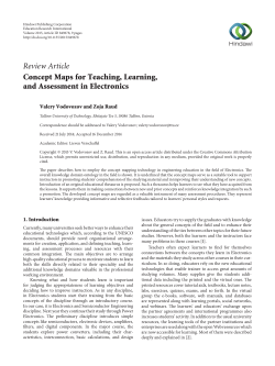 Concept Maps for Teaching, Learning, and Assessment in Electronics