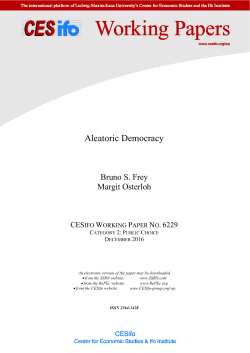 CESifo Working Paper no. 6229