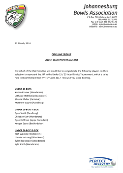 22 March, 2016 CIRCULAR 23/2017 UNDER 15/20