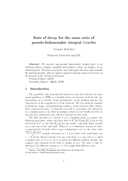 Rate of decay for the mass ratio of pseudo