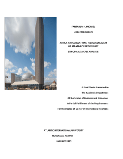 africa &ndash;china relations: neocolonialism