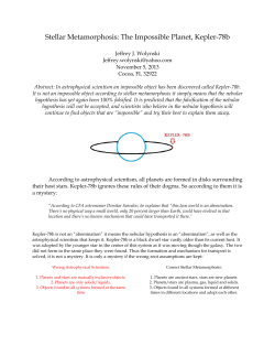 Stellar Metamorphosis: The Impossible Planet, Kepler-78b