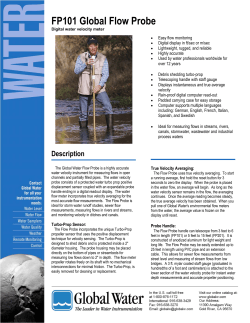 FP101 Global Flow Probe - Field Environmental Instruments, Inc.