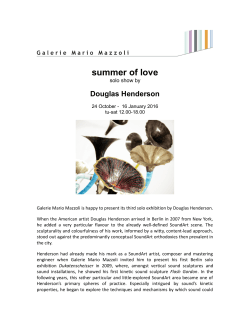 summer of love - Galerie Mazzoli