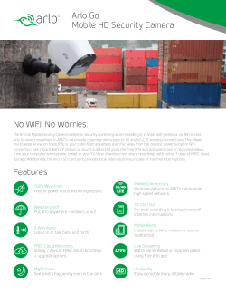 No WiFi. No Worries. Features Arlo Go Mobile HD Security Camera