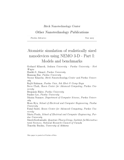Atomistic simulation of realistically sized nanodevices using NEMO