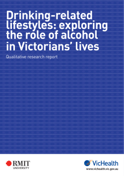 Drinking-related lifestyles: exploring the role of alcohol in