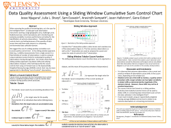 Data Quality Assessment Using a Sliding Window Cumulative Sum