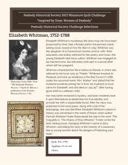 2017 Quilt Inspiration Information