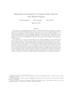 Information Asymmetries in Common-Value Auctions with Discrete