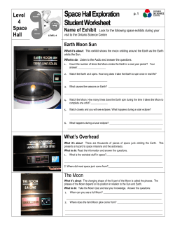 Look for the following exhibits related to space during their visit to