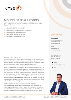mission critical hosting
