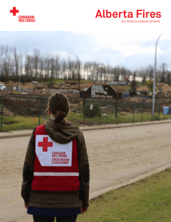 Alberta Fires - Canadian Red Cross