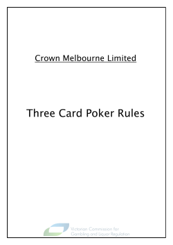 Three Card Poker Rules