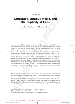 Landscape, Locative Media, and the Duplicity of Code