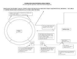 GUIDELINES FOR SWIMMING POOL WIRING