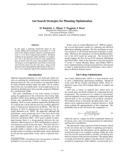 Ant Search Strategies for Planning Optimization
