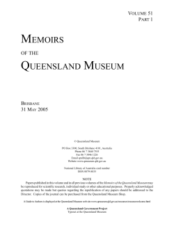 Memoirs of the Queensland Museum (ISSN 0079