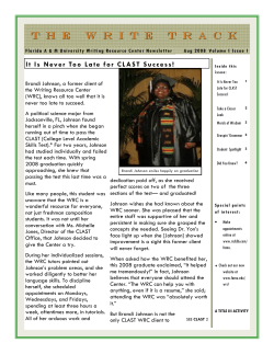 Issue 1 Fall 2008 Cover Story: &ldquo;It`s Never Too Late for