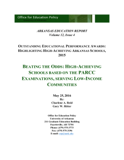 Beating the Odds - Office for Education Policy