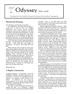 May 2008 - Goodloe Memorial Unitarian Universalist Congregation