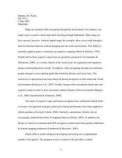 - 1 - Matthew M. Walsh IST 597A 5 May 2007 Mapmaker Maps are