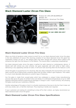 Black Diamond Luster Zircon Fire Glass - AFG