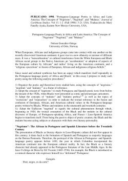 "Portuguese-Language Poetry in Africa and Latin America: The